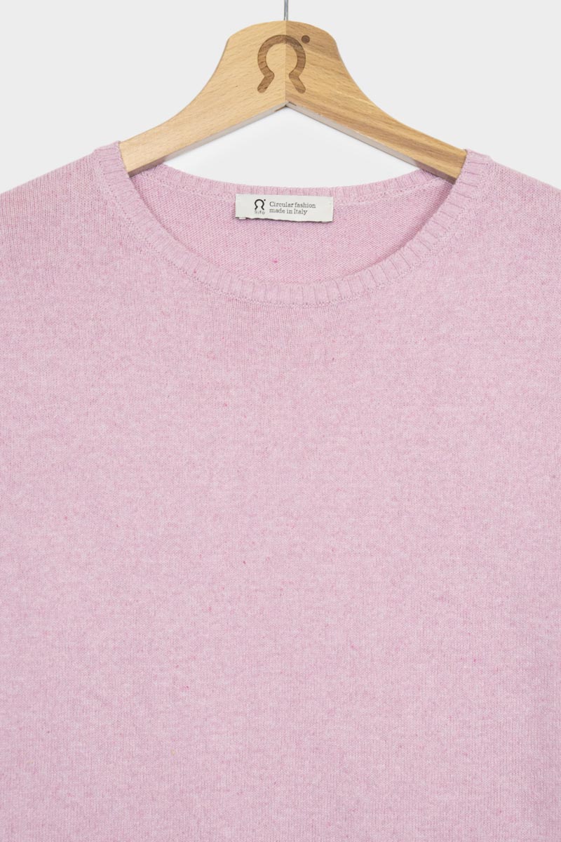 Rosa Magnolia | Maglia Donna Cotone Rigenerato Giorgia