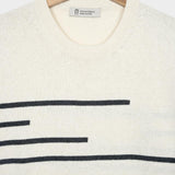 Bianco Burro | Maglia Donna Righe Cotone Rigenerato Clio