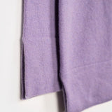 Viola Glicine | maglia light cashmere rigenerato scollo V