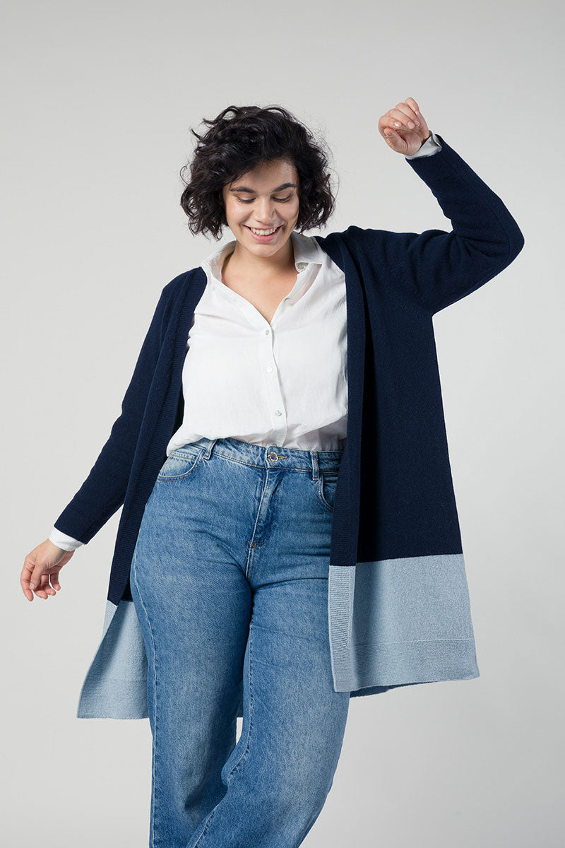 Blu Mora | Cardigan Donna Cashmere Rigenerato Venere