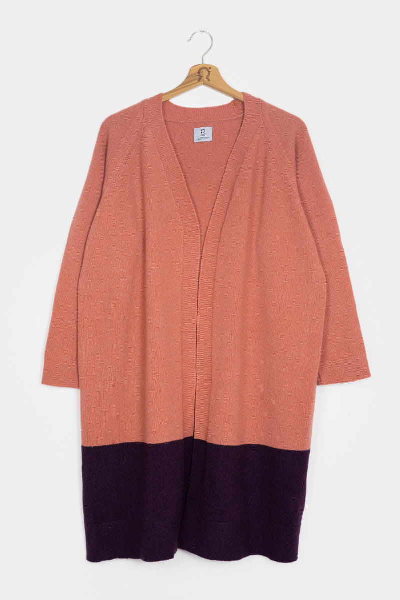 Rosa Pompelmo | Cardigan Donna Cashmere Rigenerato Venere