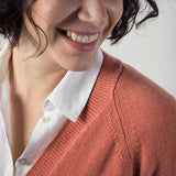 Rosa Pompelmo | Cardigan Donna Cashmere Rigenerato Venere