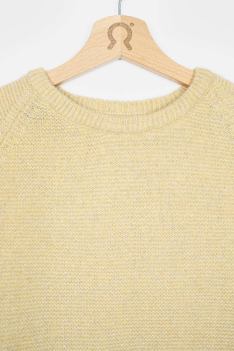 Mouline Giallo Frolla | Maglia cashmere rigenerato