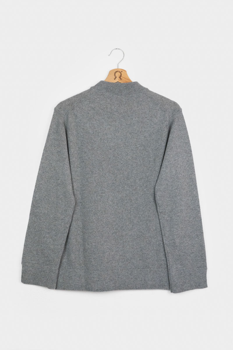 Grigio Cemento | Maglia donna cashmere rigenerato