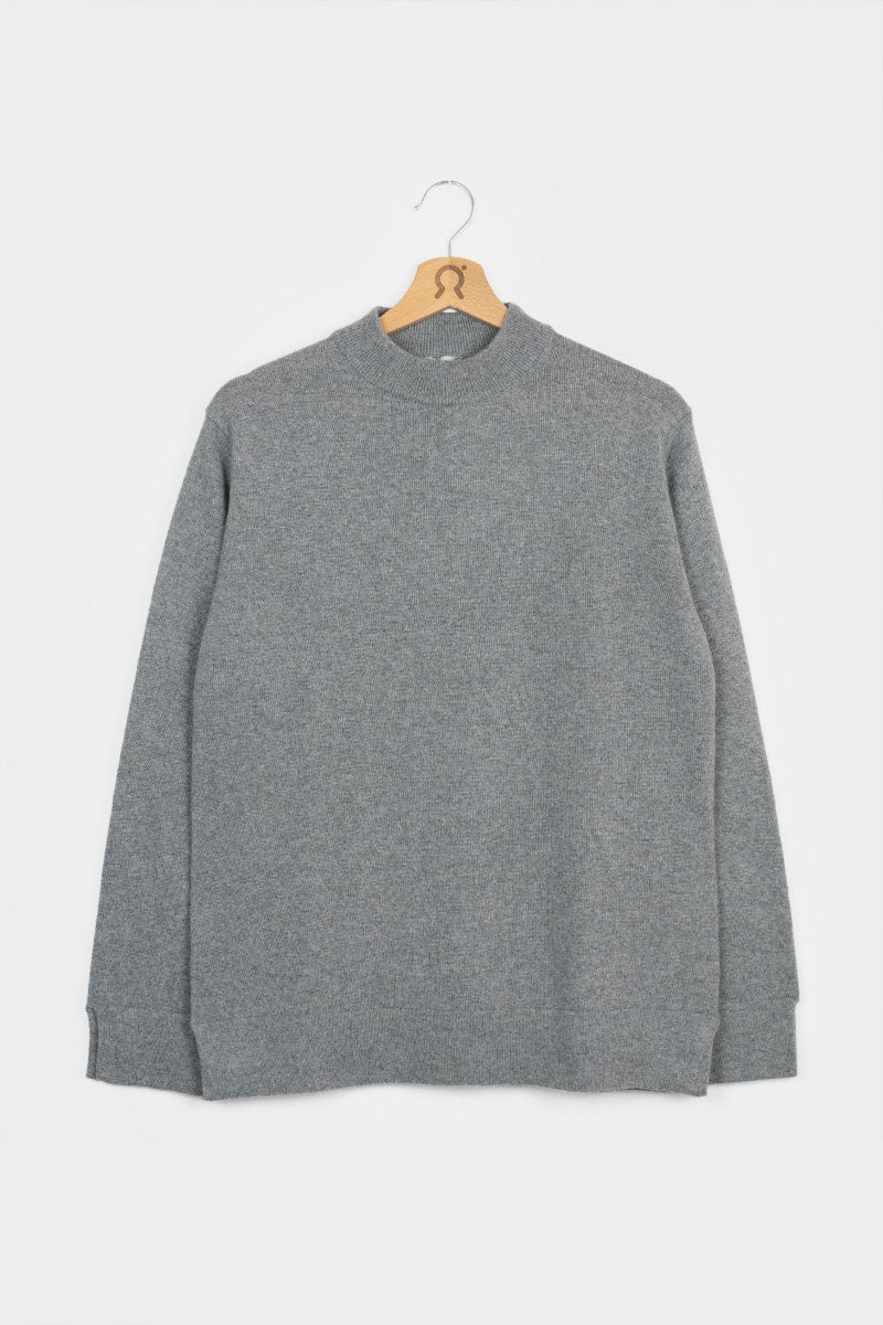 Grigio Cemento | Maglia donna cashmere rigenerato
