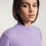 Viola Glicine | Maglia donna light cashmere rigenerato