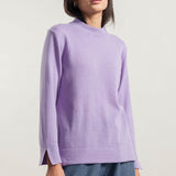 Viola Glicine | Maglia donna light cashmere rigenerato