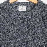 Chanteclaire Mar Nero | Maglioncino cotone jeans rigenerato paricollo