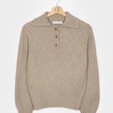 Beige Sabbia | Maglia Donna Lana Rigenerata Sara