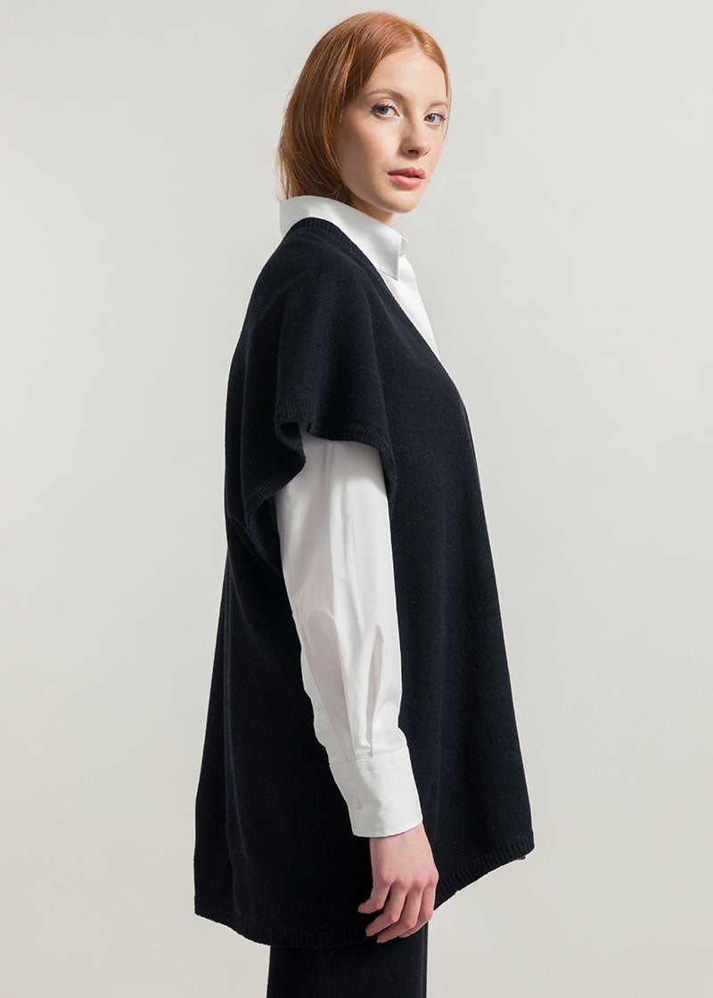 Nero Ardesia | Cardigan Donna Cashmere Rigenerato Edi