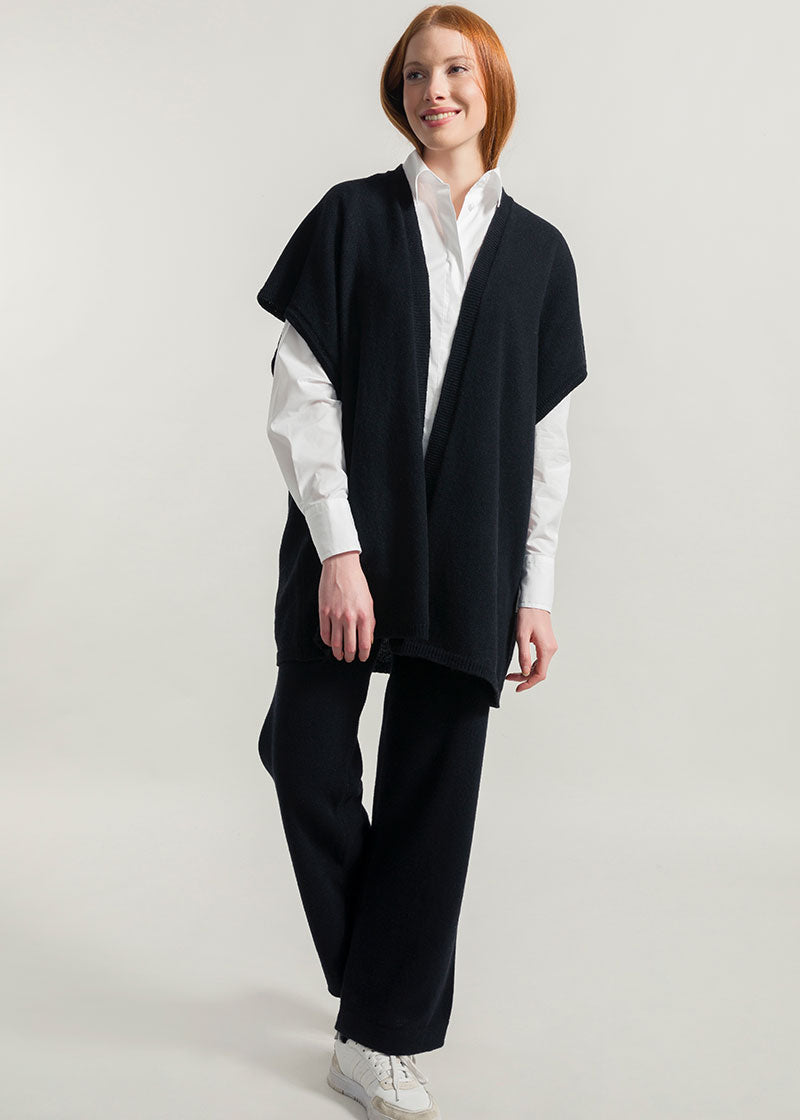 Nero Ardesia | Cardigan Donna Cashmere Rigenerato Edi