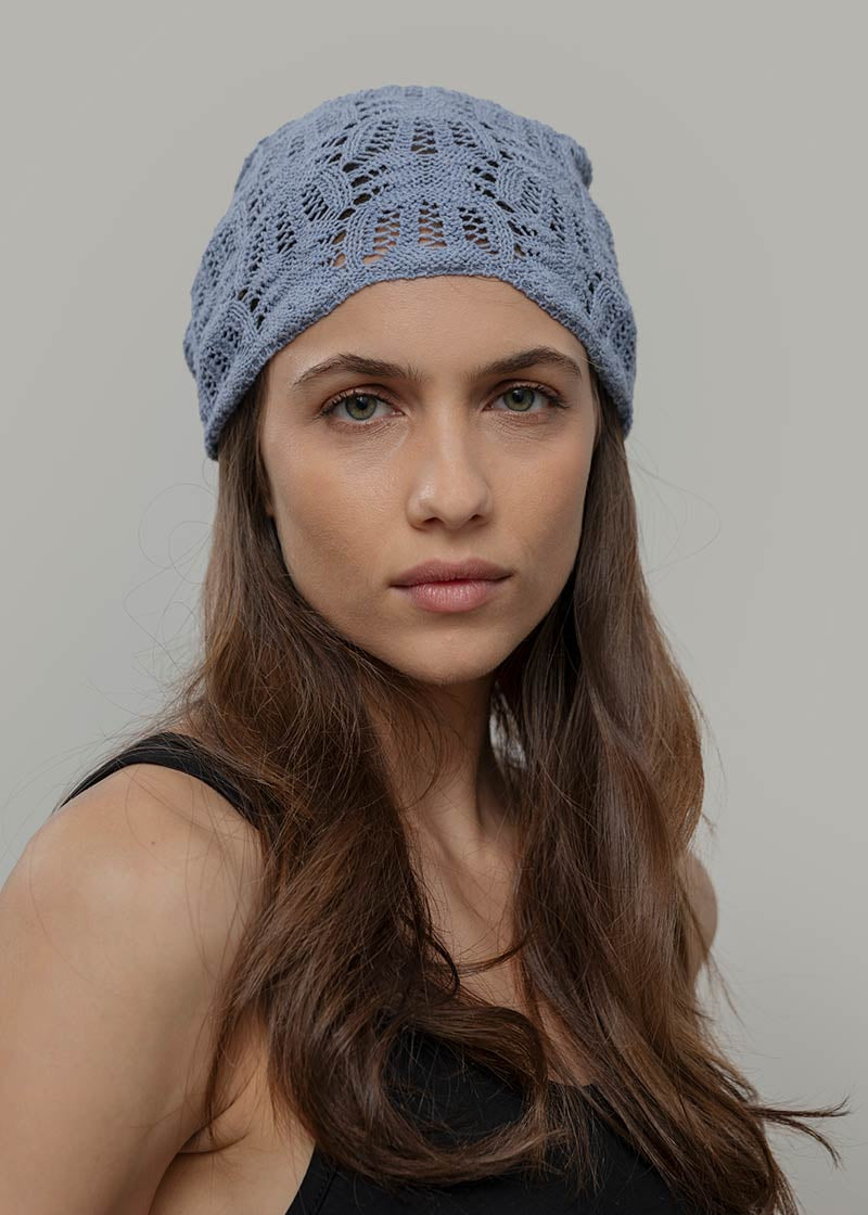 Bandana a Crochet Donna Cotone Riciclato Alexia - Rifò Lab Moda circolare made in Italy