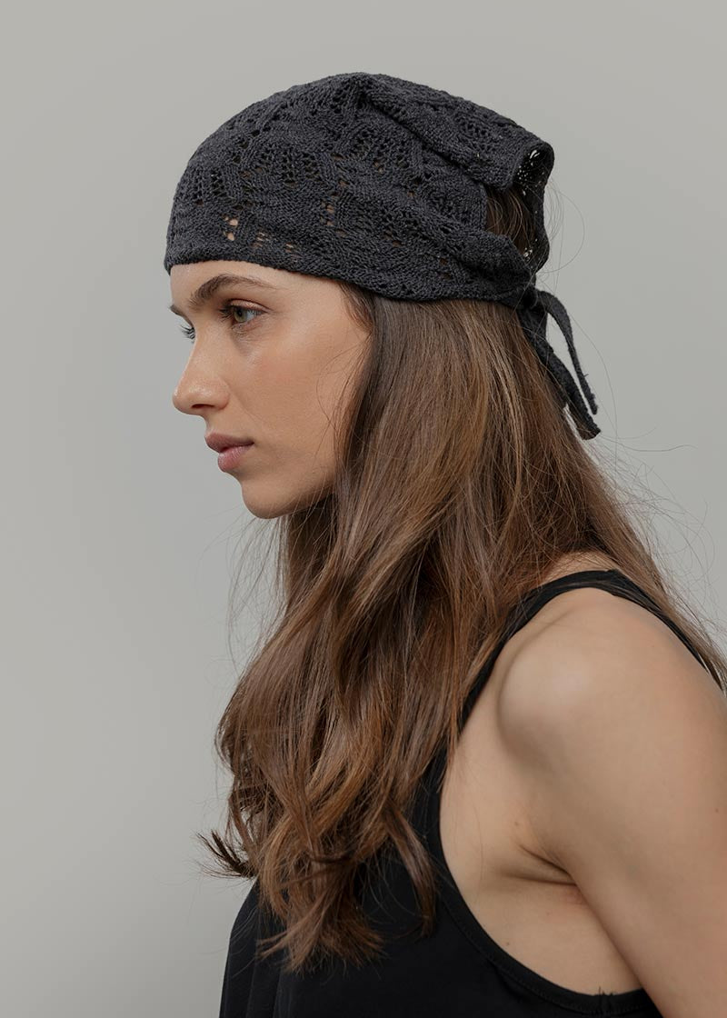 Bandana a Crochet Donna Cotone Riciclato Alexia - Rifò Lab Moda circolare made in Italy