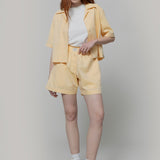 Pantaloncini Boxer Donna Cotone Inghirami Allegra Gialli - Rifò Lab Moda circolare made in Italy
