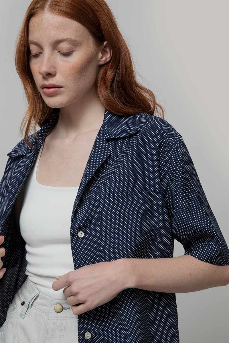 Camicia Donna Maniche Corte Viscosa Sveva - Inghirami x Rifò