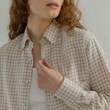Camicia a Quadri Donna Cotone Inghirami Stefania - Rifò Lab Moda circolare made in Italy 
