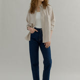 Camicia a Quadri Donna Cotone Inghirami Stefania - Rifò Lab Moda circolare made in Italy 