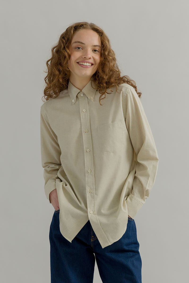 Camicia Donna Quadretti Cotone Inghirami Stefania - Rifò Lab Moda circolare made in Italy 