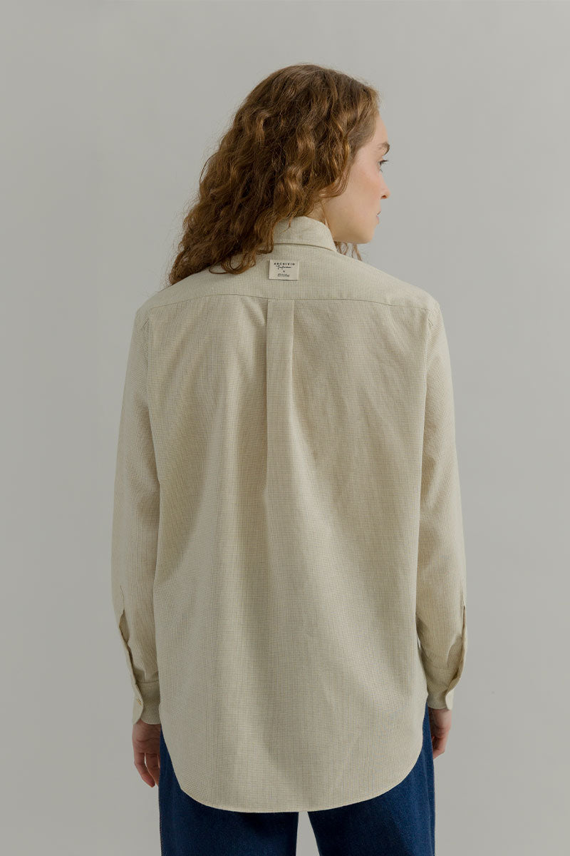 Camicia Donna Quadretti Cotone Inghirami Stefania - Rifò Lab Moda circolare made in Italy 