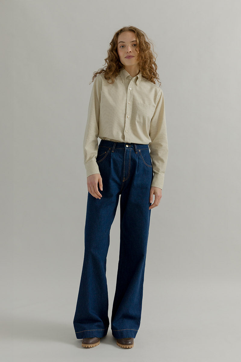 Camicia Donna Quadretti Cotone Inghirami Stefania - Rifò Lab Moda circolare made in Italy 