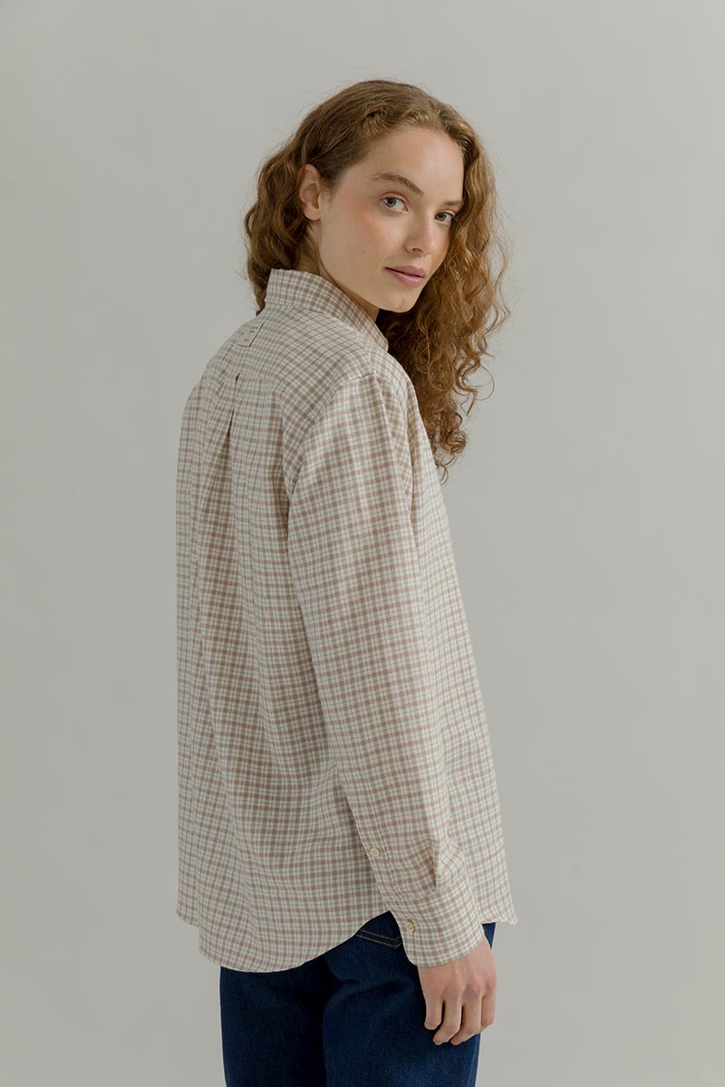 Camicia a Quadri Donna Cotone Inghirami Stefania - Rifò Lab Moda circolare made in Italy 