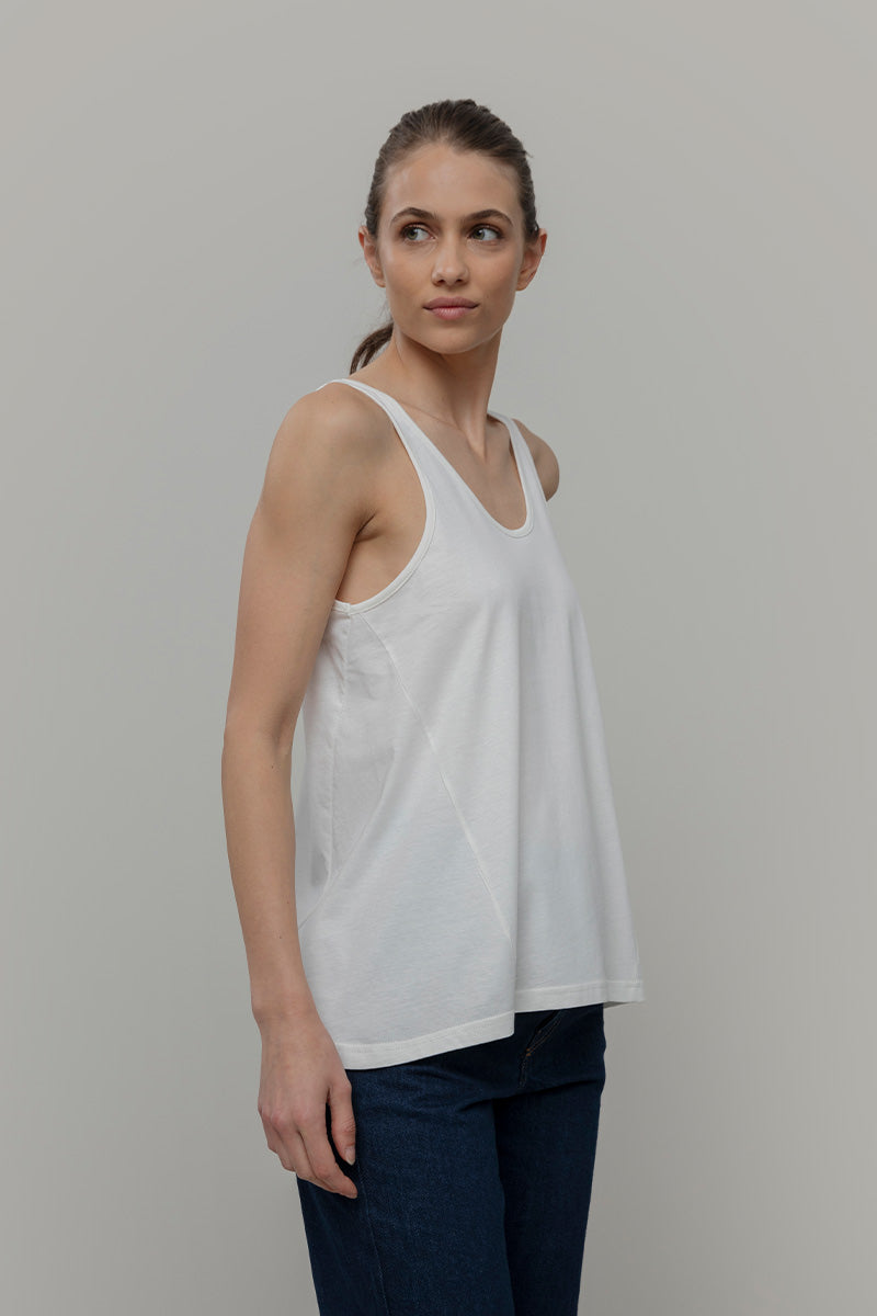 Canotta Donna Cotone Rigenerato Amina - Rifò Lab Moda circolare made in Italy