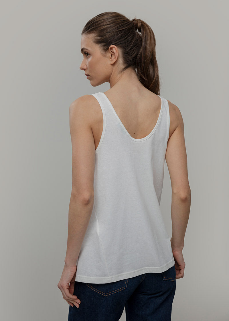 Canotta Donna Cotone Rigenerato Amina - Rifò Lab Moda circolare made in Italy