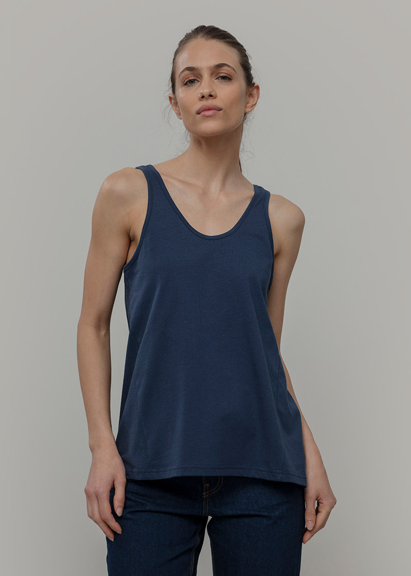 Canotta Donna Cotone Rigenerato Amina - Rifò Lab Moda circolare made in Italy