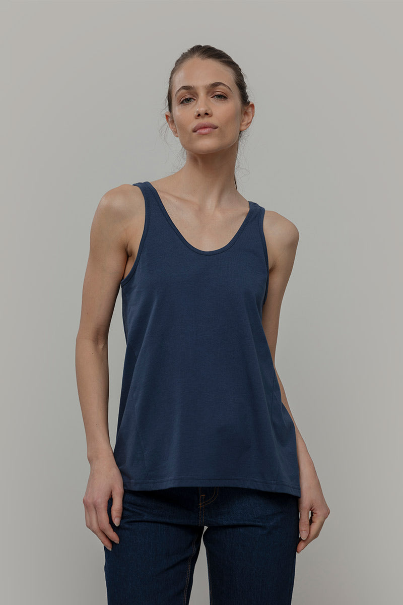 Canotta Donna Cotone Rigenerato Amina - Rifò Lab Moda circolare made in Italy