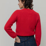 Cardigan Corto Elegante Donna Cashmere Mafalda - Rifò Lab Moda circolare made in Italy
Rosso Papavero