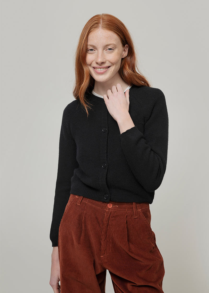 Cardigan Donna Cashmere Mafalda - Rifò Lab Moda circolare made in Italy
Nero Ardesia