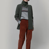 Cardigan Lungo Donna Lana Rigenerata Gioia - Rifò Lab Moda circolare made in Italy