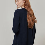 Cardigan Lungo Donna Lana Rigenerata Gioia - Rifò Lab Moda circolare made in Italy
Blu Mora