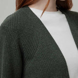 Cardigan Lungo Donna Lana Rigenerata Gioia - Rifò Lab Moda circolare made in Italy