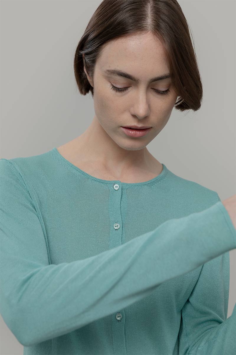 Cardigan Donna Viscosa Vanessa - Rifò Lab Moda circolare made in Italy