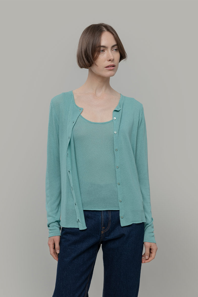 Cardigan Donna Viscosa Vanessa - Rifò Lab Moda circolare made in Italy