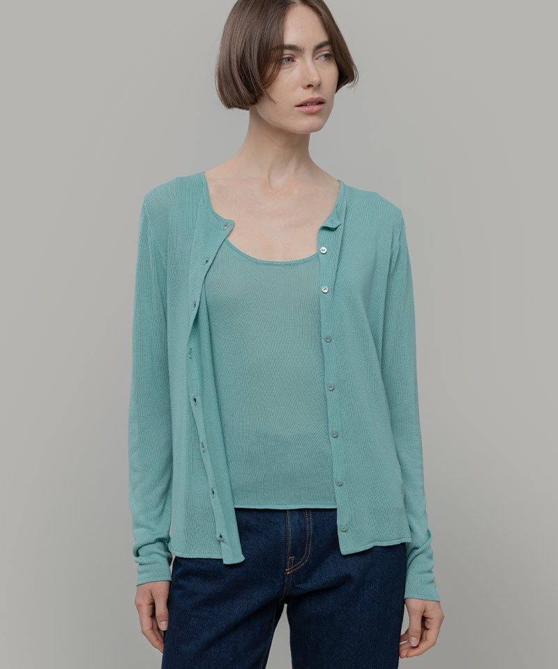 Cardigan Donna Viscosa Vanessa - Rifò Lab Moda circolare made in Italy