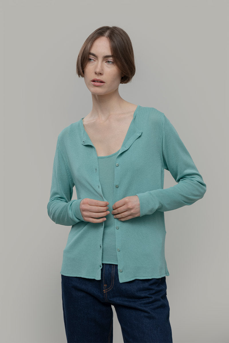 Cardigan Donna Viscosa Vanessa - Rifò Lab Moda circolare made in Italy