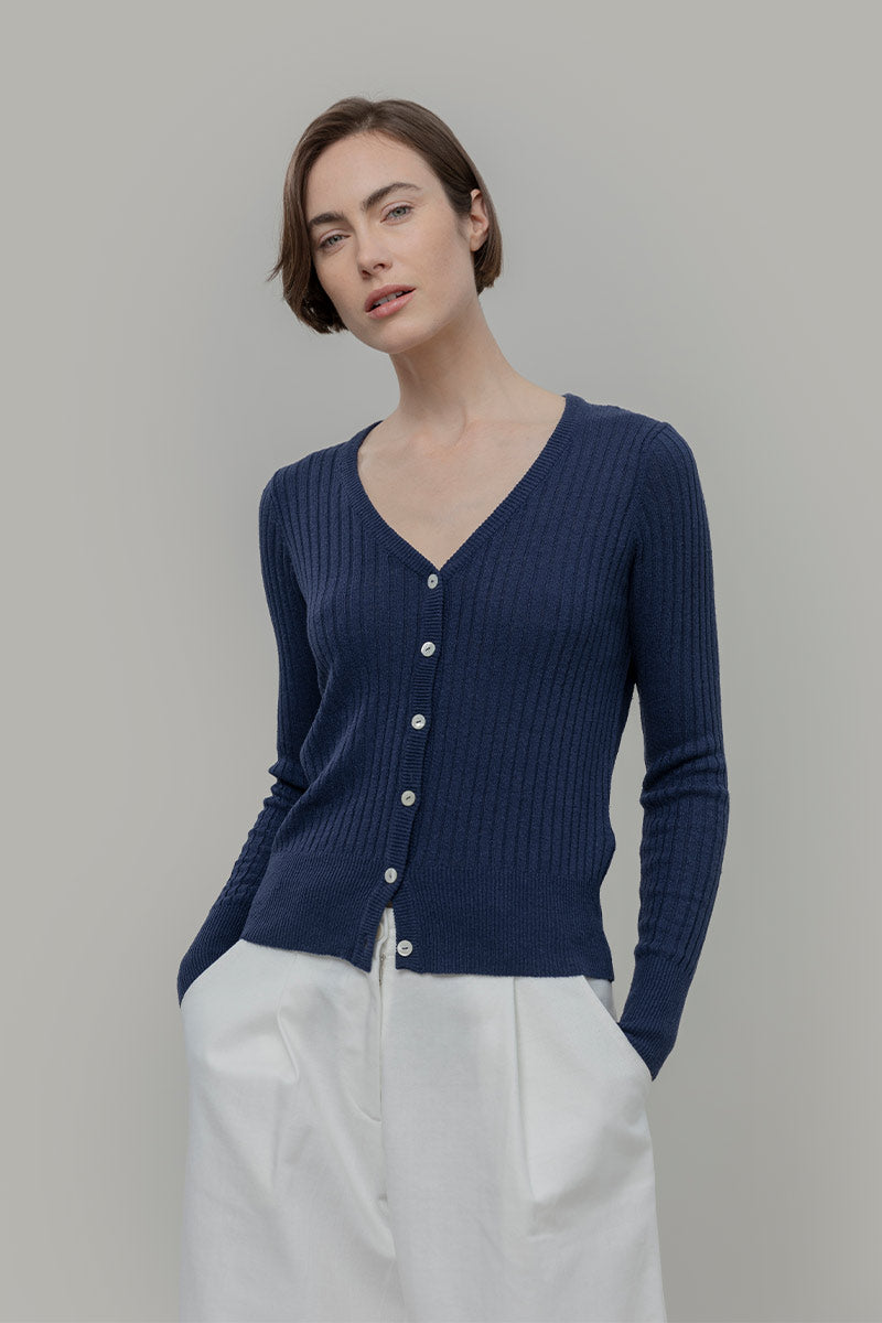 Cardigan Donna Seta Rigenerata Realma