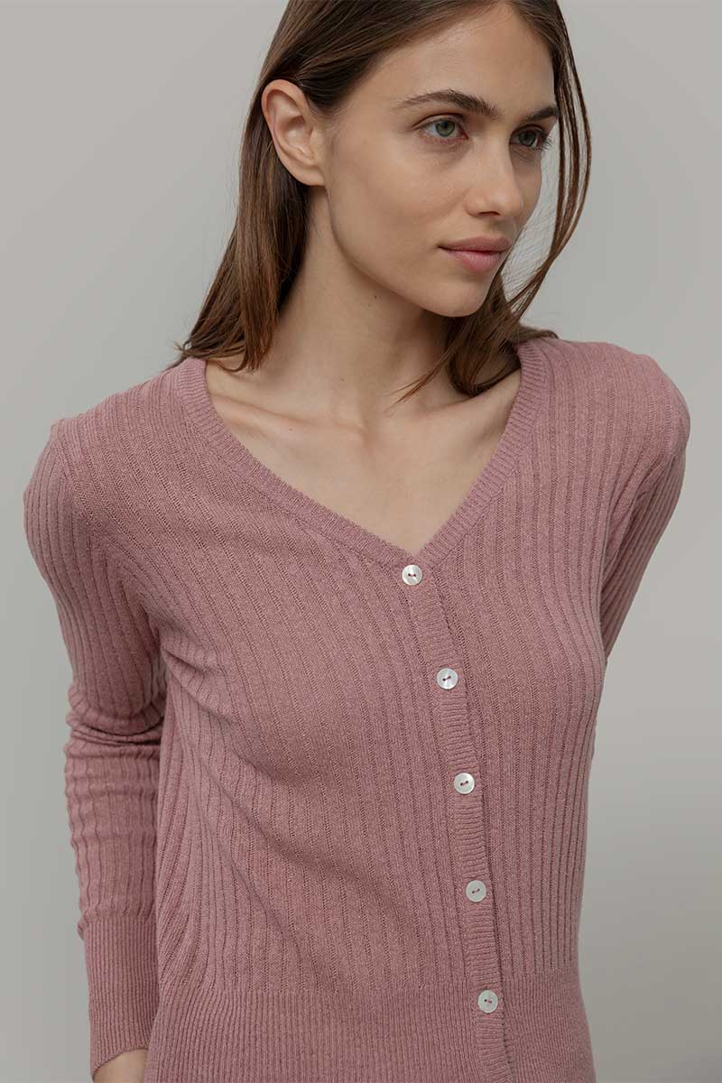 Cardigan Donna Seta Rigenerata Realma
