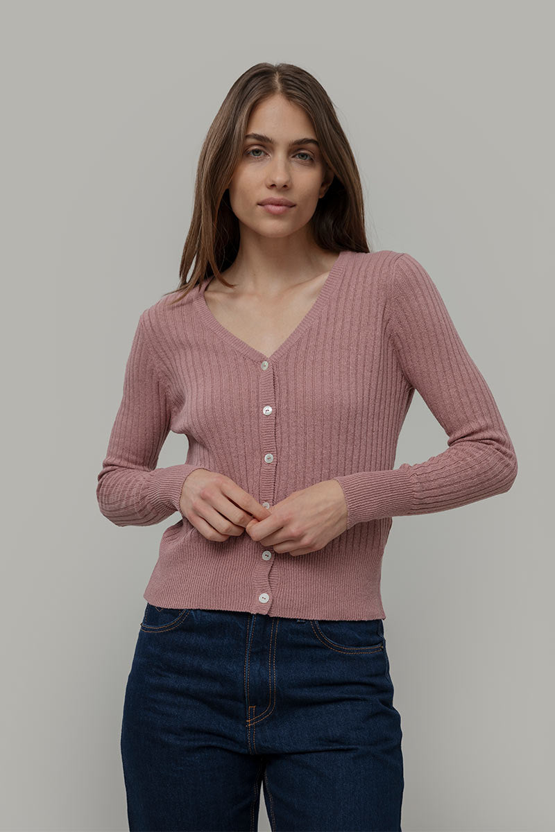 Cardigan Donna Seta Rigenerata Realma