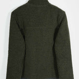 Giacca Pile Uomo Lana Rigenerata Uomo Verde - Rifò Lab Moda circolare made in Italy 