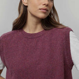 Gilet Donna in Maglia Cashmere Rigenerato Angela Smanicato Donna - Rifò Lab Moda circolare made in Italy
Rosso Marsala
