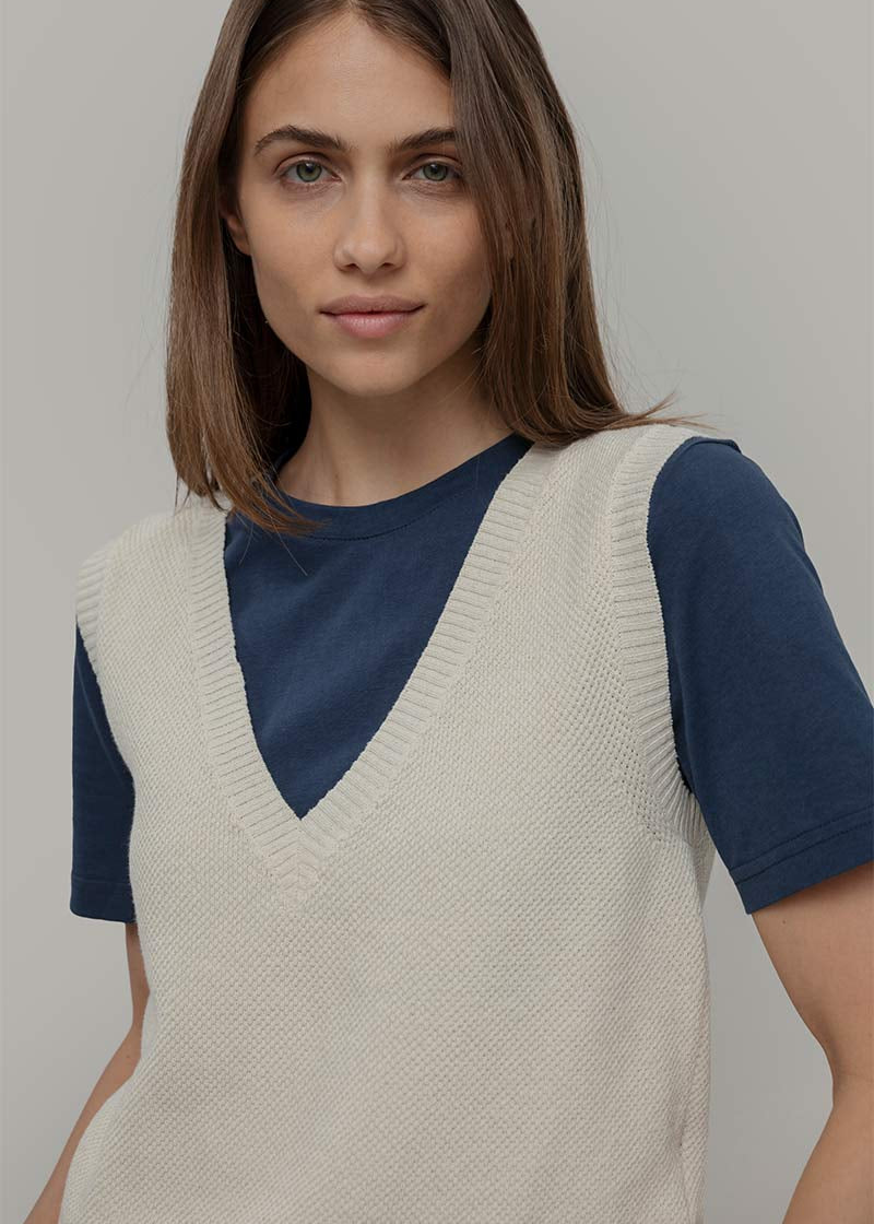 Gilet Cotone Donna Elodie - Rifò Lab Moda circolare made in Italy