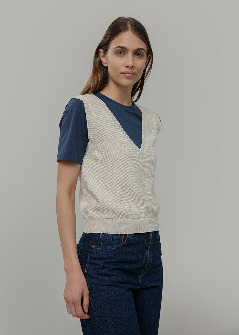 Gilet Cotone Donna Elodie - Rifò Lab Moda circolare made in Italy