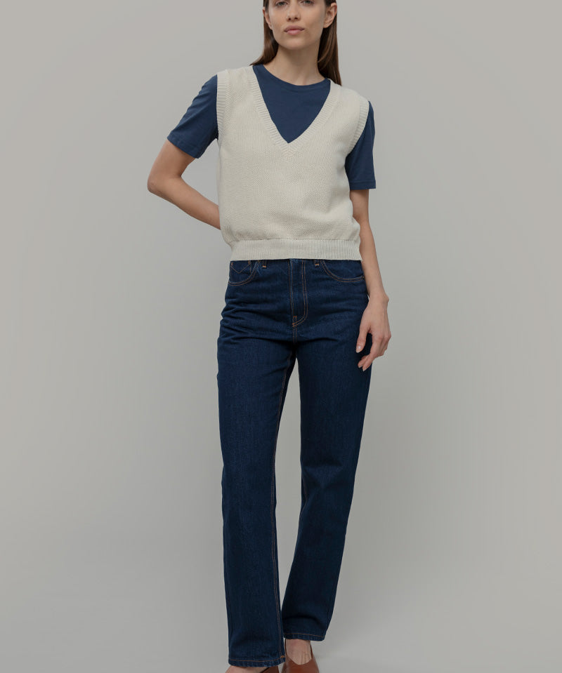 Gilet Cotone Donna Elodie - Rifò Lab Moda circolare made in Italy