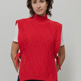 Gilet Donna Lana Rigenerata Collo Alto Delia - Rifò Lab Moda circolare made in Italy