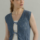 Gilet in Maglia Smanicato Donna Cotone Vania - Rifò