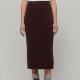 Gonna Lunga Lana Rigenerata Donna Pamela - Rifò Lab Moda circolare made in Italy
Marrone Caffé