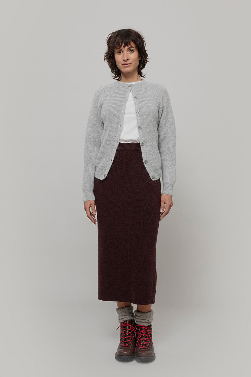 Gonna Lunga Lana Rigenerata Donna Pamela - Rifò Lab Moda circolare made in Italy
Marrone Caffé